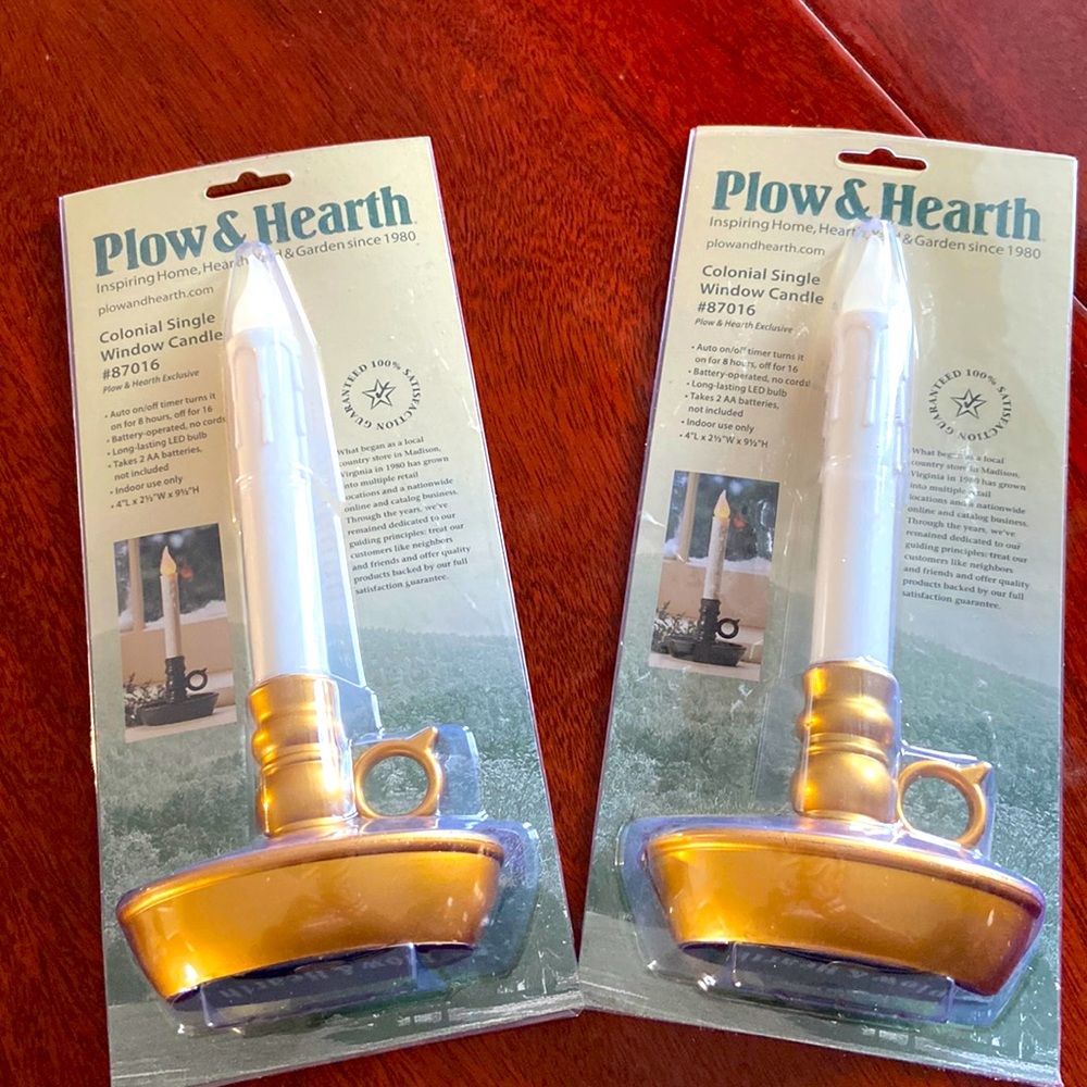 Brand new! Set of two window candles.
